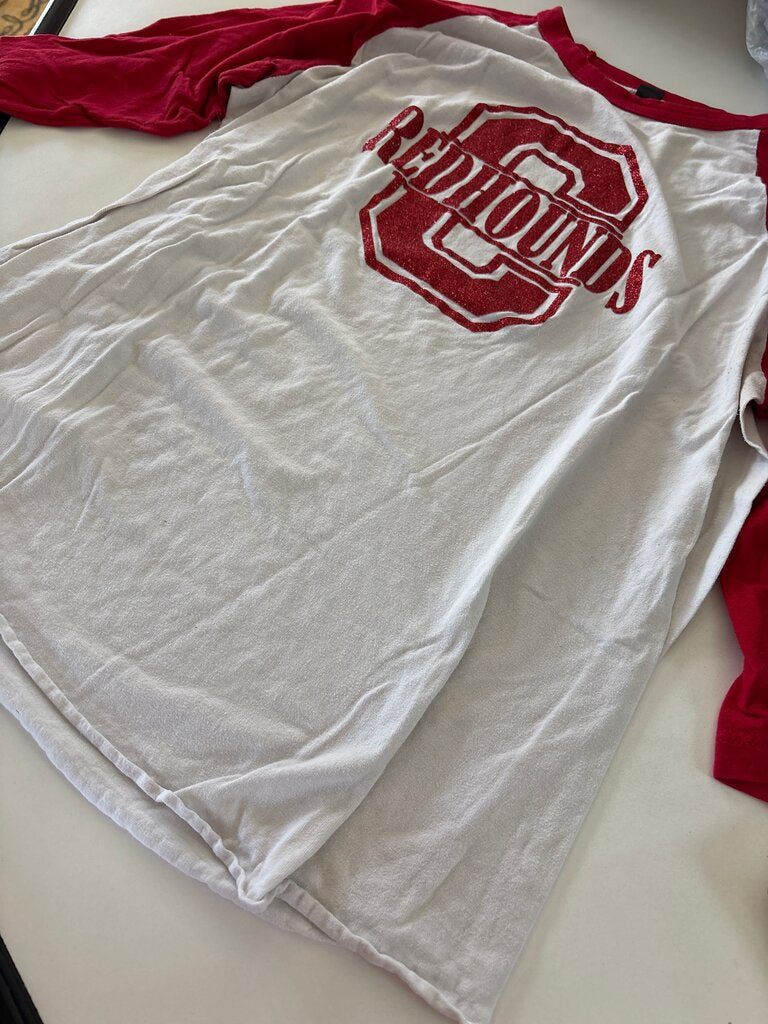 Tultex Red Hounds Baseball Tee