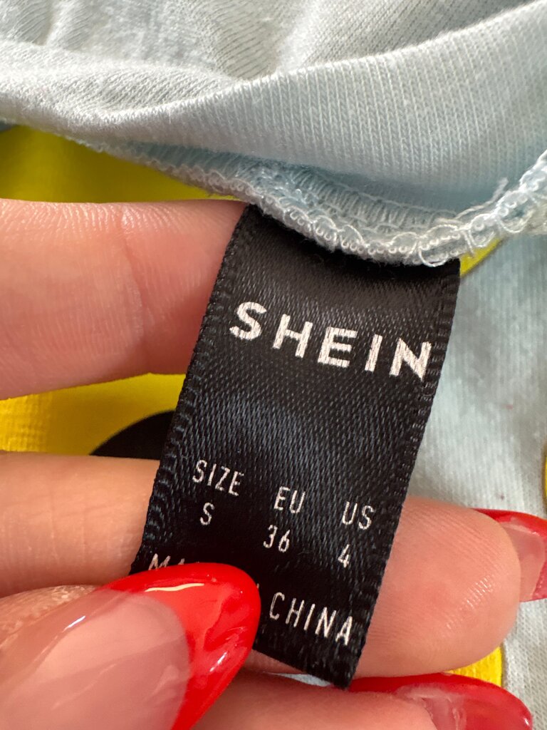 SHEIN Graphic T-Shirt with Smiley Faces