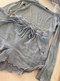 Papermoon Long Sleeve Top and Shorts Set