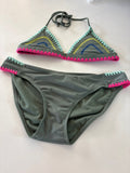 Multicolor Trim Bikini Set
