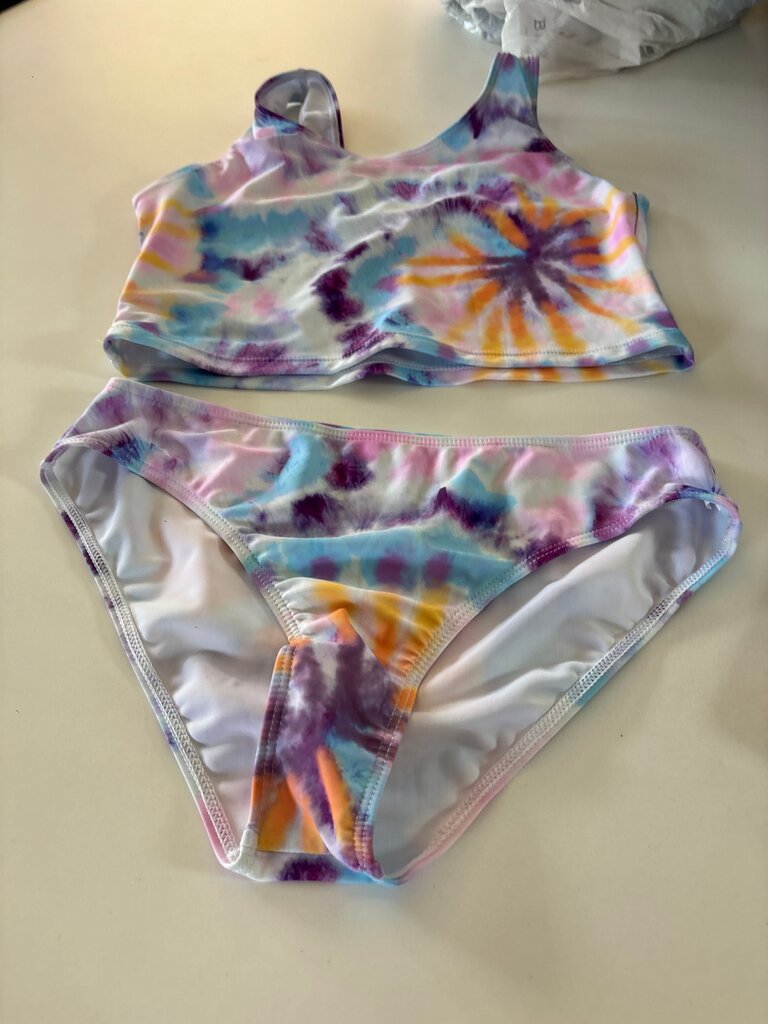 Girls' Tie Dye Swimsuit Set