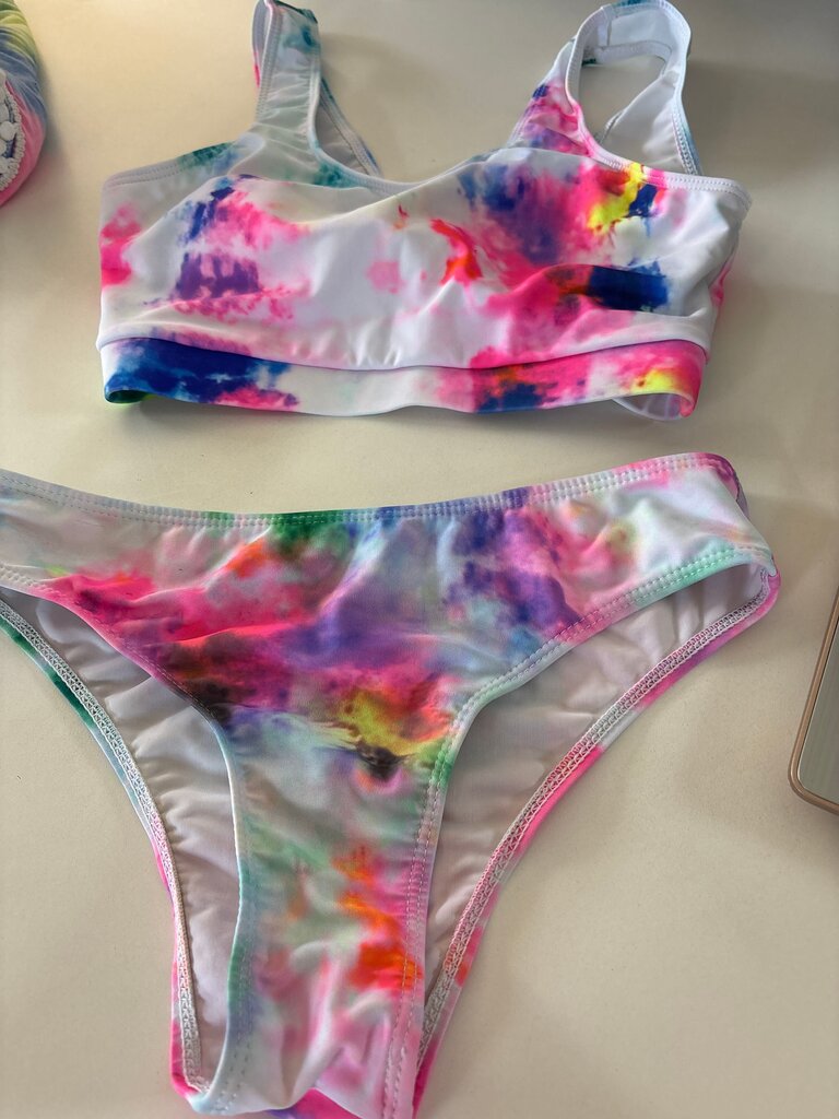 Colorful Tie-Dye Bikini Set