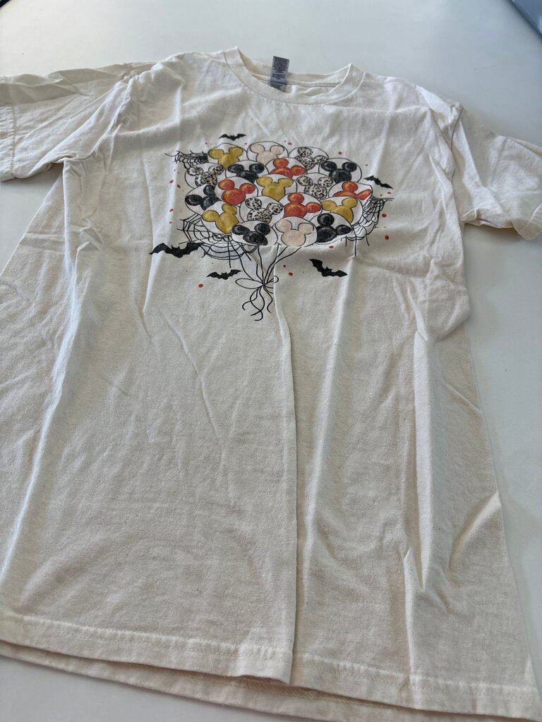Gildan Heavy Cotton T-Shirt with Mickey Mouse Balloons Design