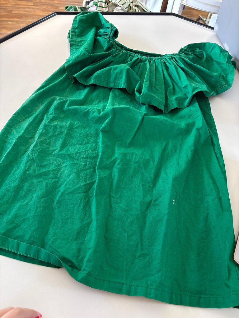 Simplee Green Ruffled Dress