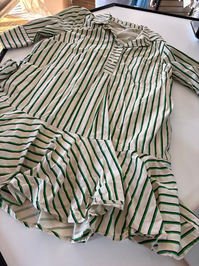 Entro Striped Button-Up Shirt