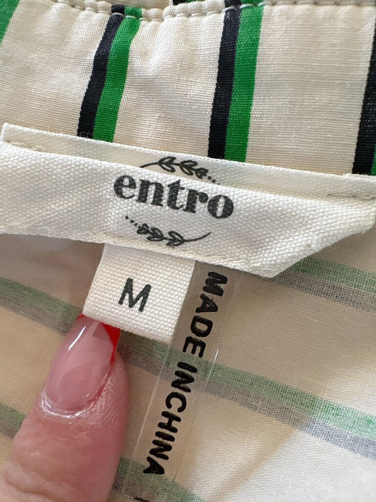 Entro Striped Button-Up Shirt