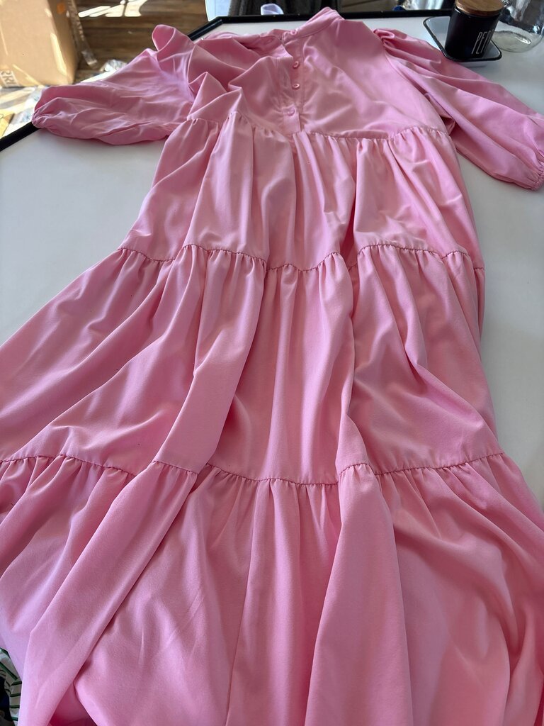Pink Long Sleeve Dress