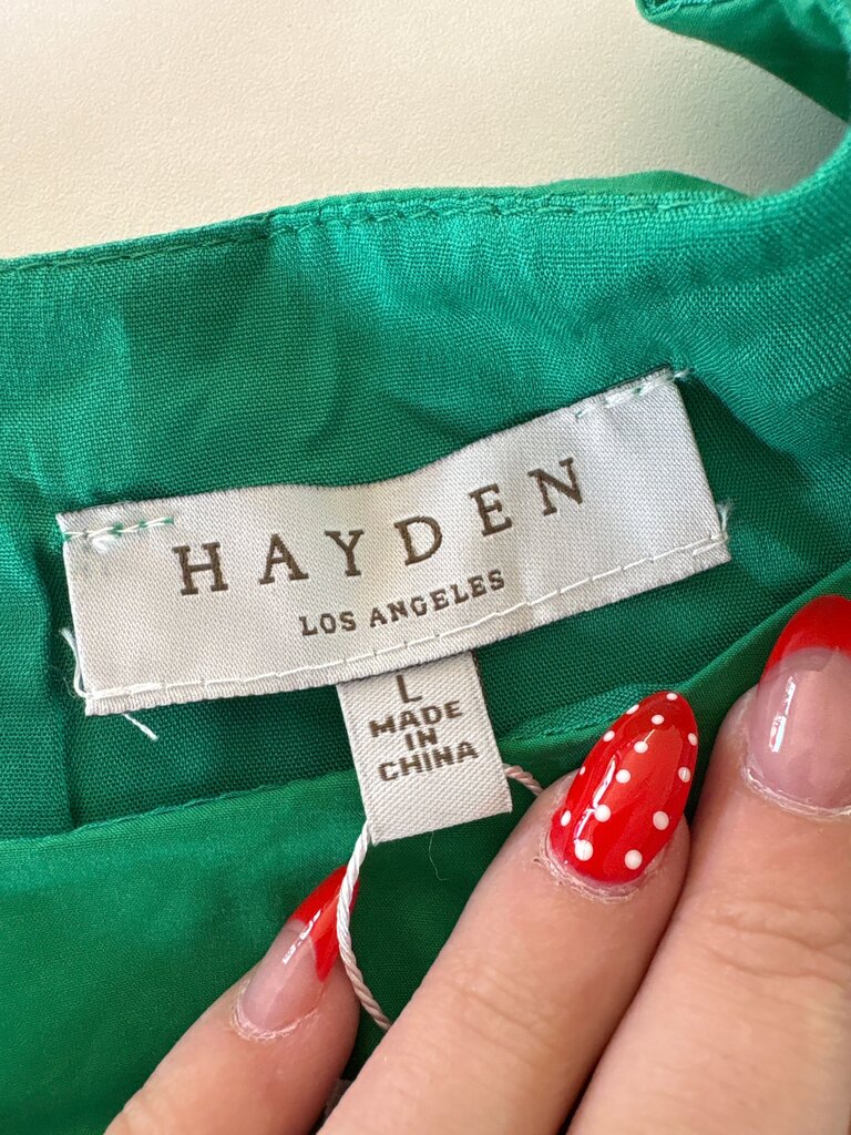 Hayden Green Tiered Dress