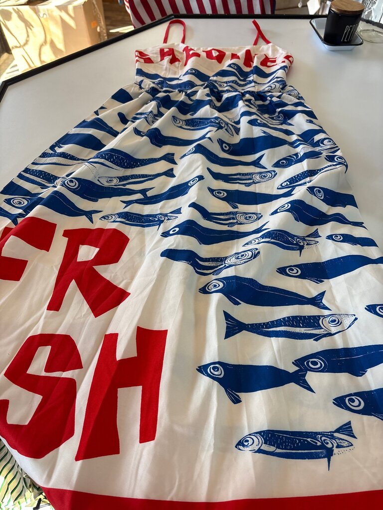 Graphic Fish Print Dress