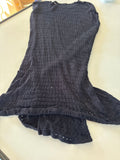 Black Knit bathing suit cover Top