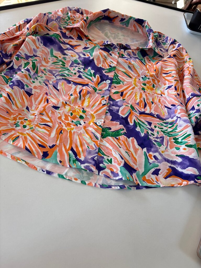 Floral Button-Up Shirt