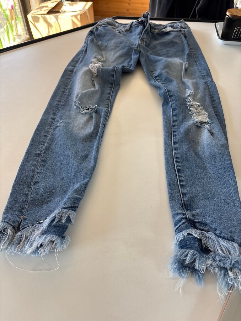 Distressed Denim Pants
