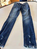 Kancan Women's Blue Distressed Skinny Jeans
