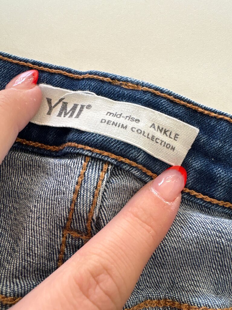 YMI Mid-Rise Ankle Jeans