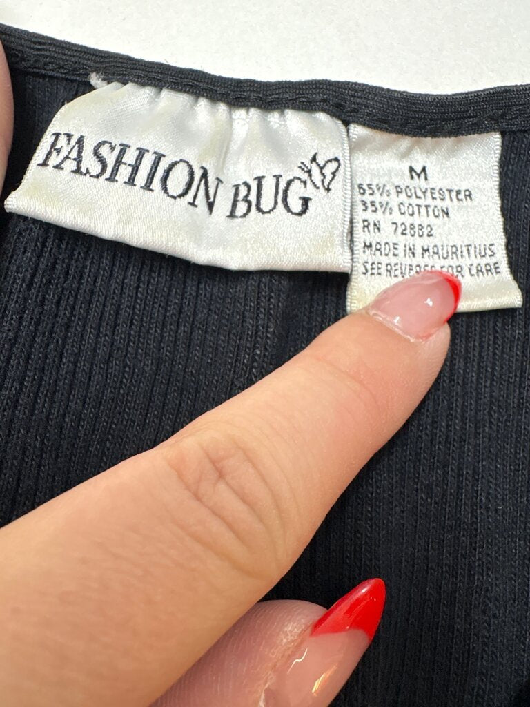 Fashion Bug Black V-Neck Tank Top