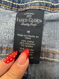 Faded Glory Women's Denim Shorts Size 18