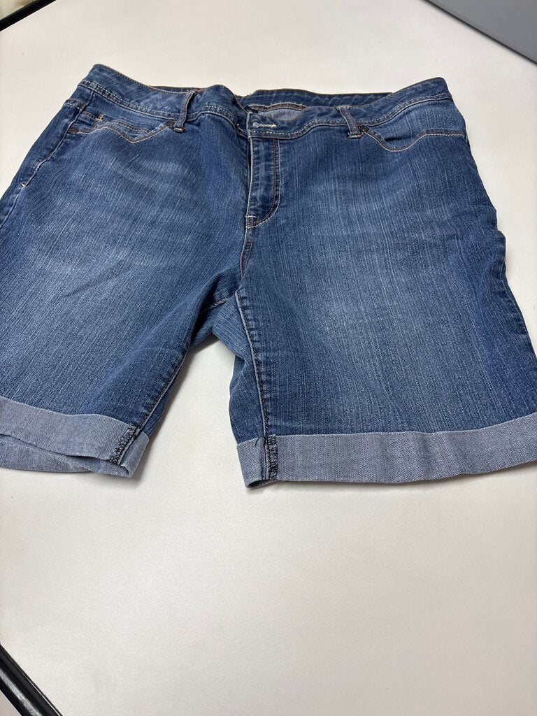 Faded Glory Women's Denim Shorts Size 18