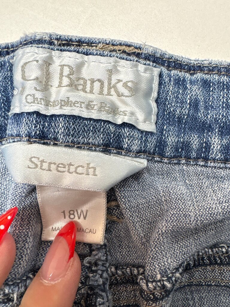 CJ Banks Women's Stretch Denim Shorts