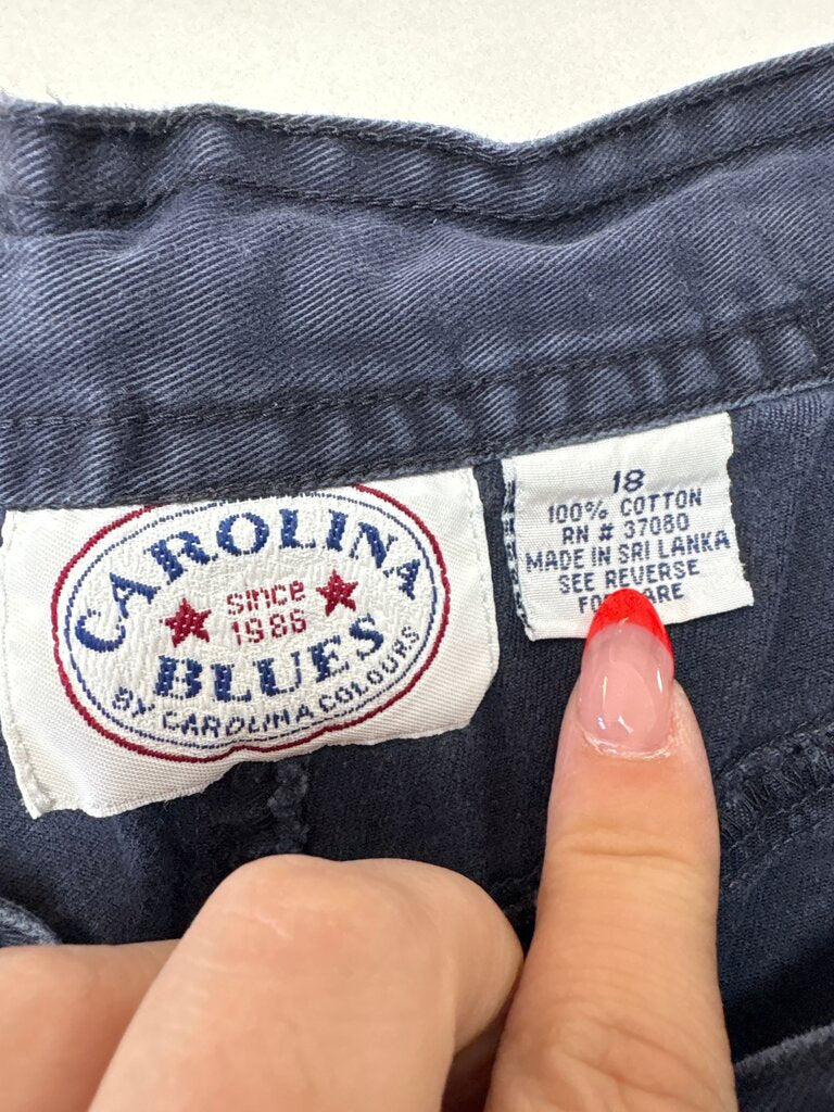 Carolina Blues Cargo Shorts Size 18