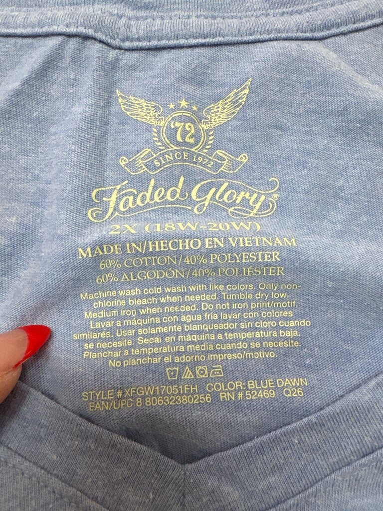 Faded Glory V-Neck T-Shirt