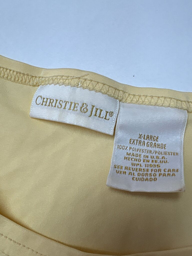 Christie & Jill Yellow Tank Top