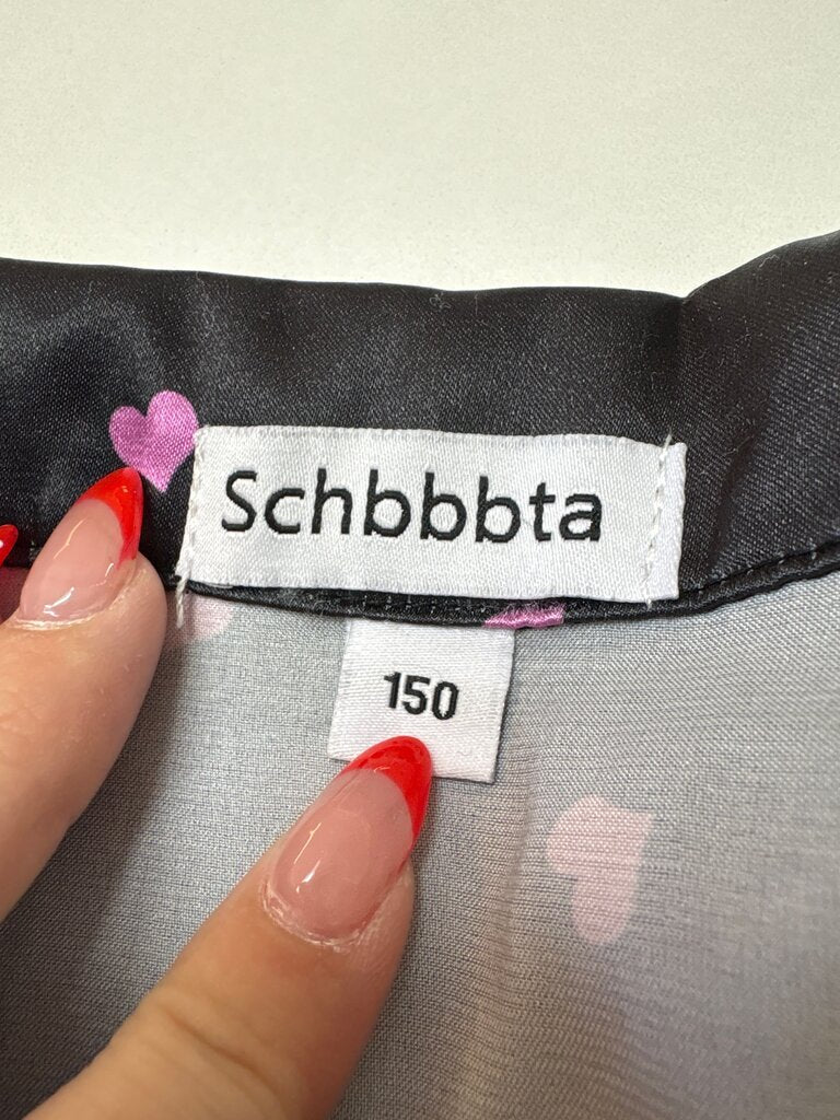 Heart Print Short Sleeve Shirt