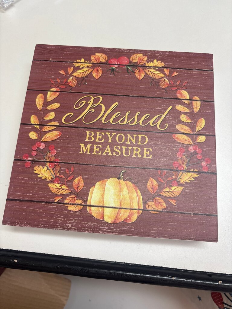 Blessed Beyond Measure Wooden Decor
