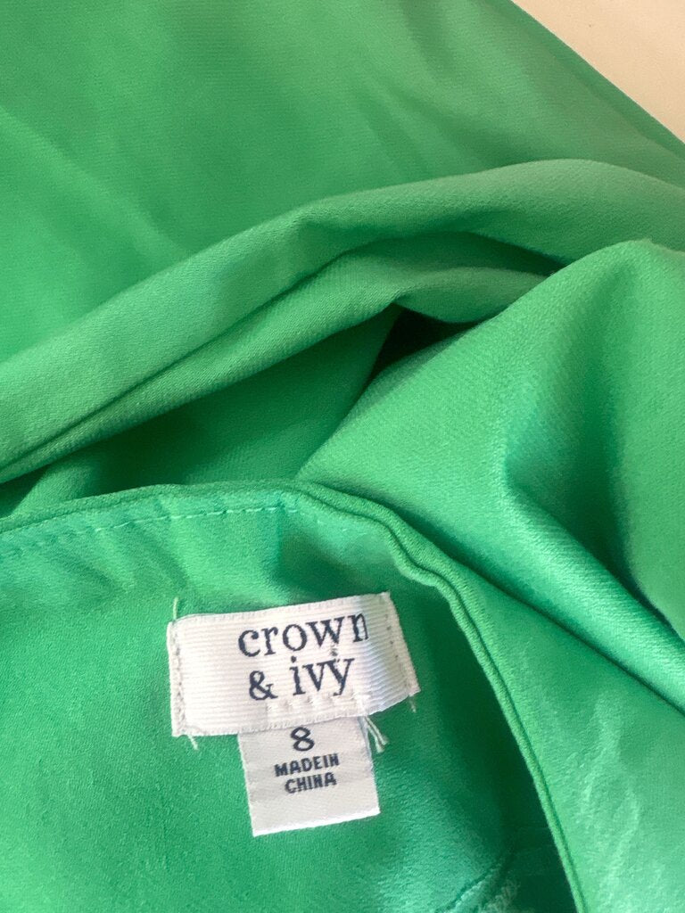 Crown & Ivy Women's Green Pants