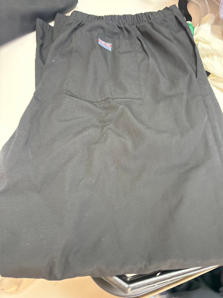 Black scrub pants
