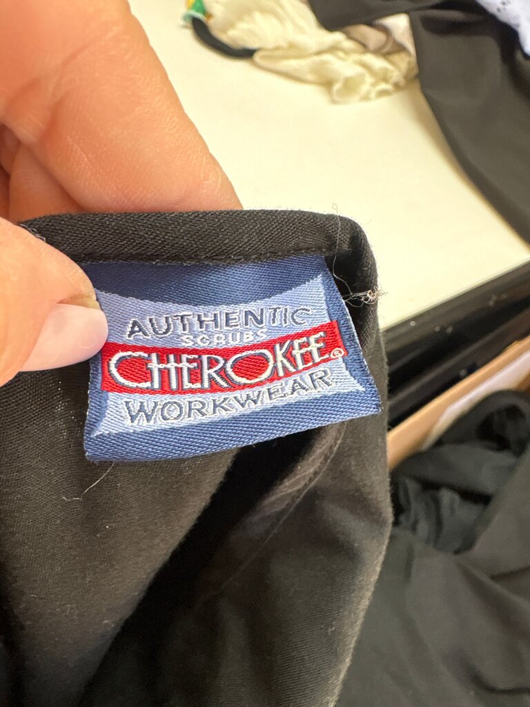 Cherokee Workwear Black Scrubs Top