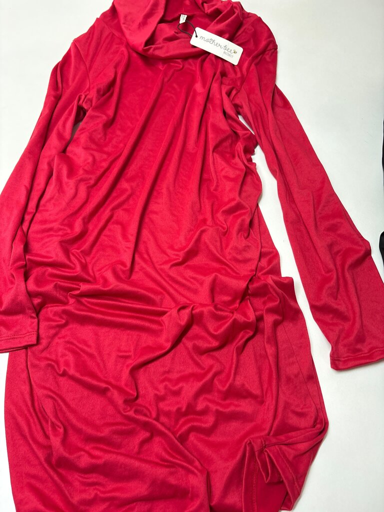 Mother Tee Red Cowl Neck Dress