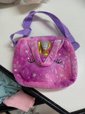 Pink Plush Unicorn Purse
