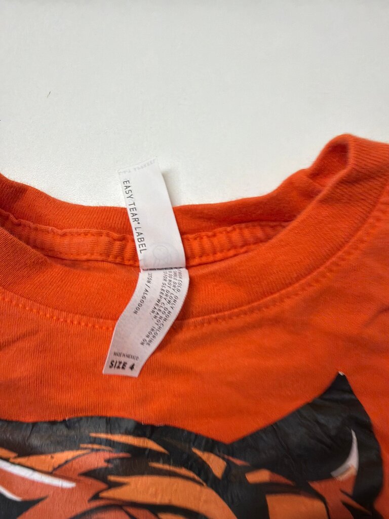Orange Tiger Graphic T-Shirt