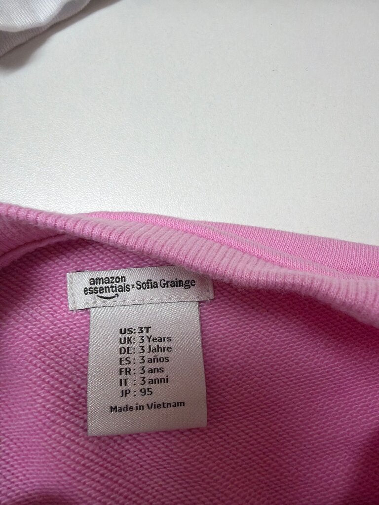 Amazon Essentials Sofia Grainge Pink Toddler Sweatshirt
