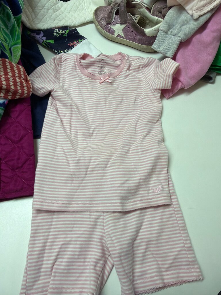 Petite Plume Pink Striped Pajama Set