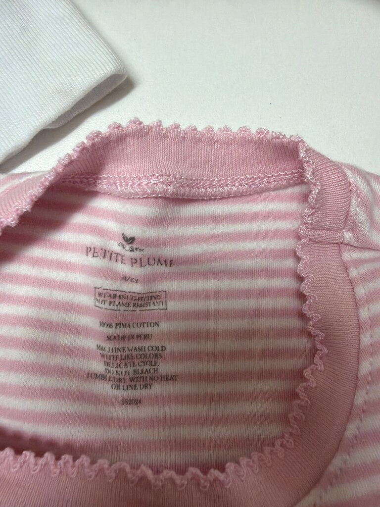 Petite Plume Pink Striped Pajama Set