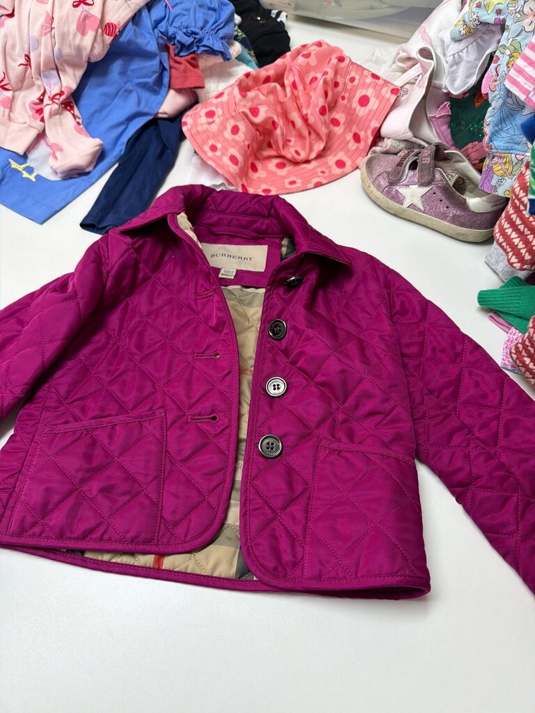 Burberry Pink Quilted Jacket