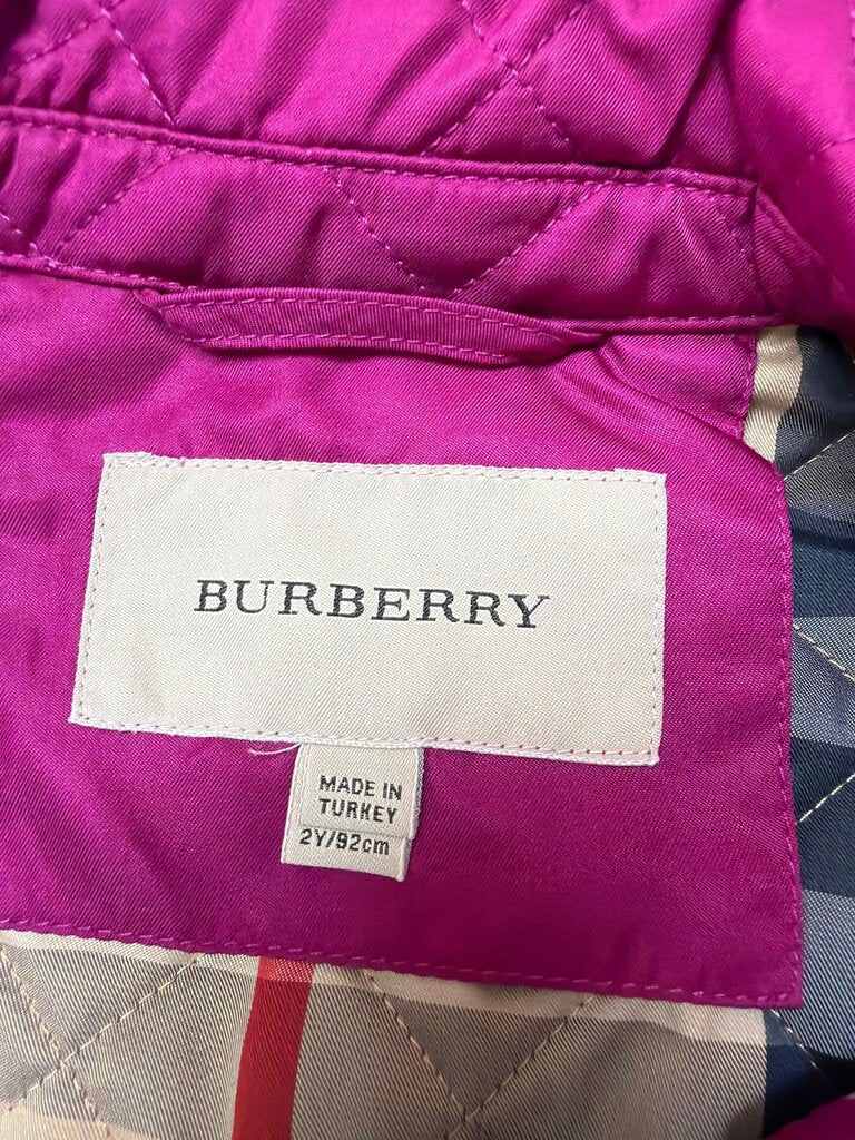 Burberry Pink Quilted Jacket