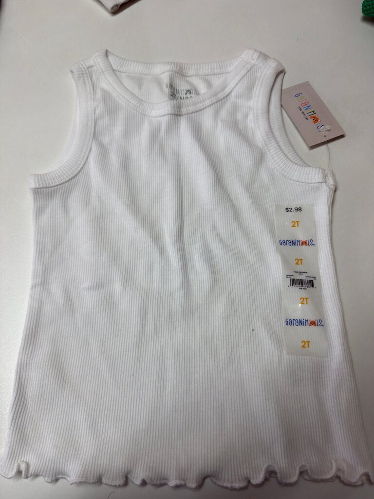Garanimals White Tank Top for Toddlers