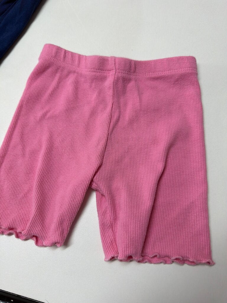 Pink Ribbed Shorts