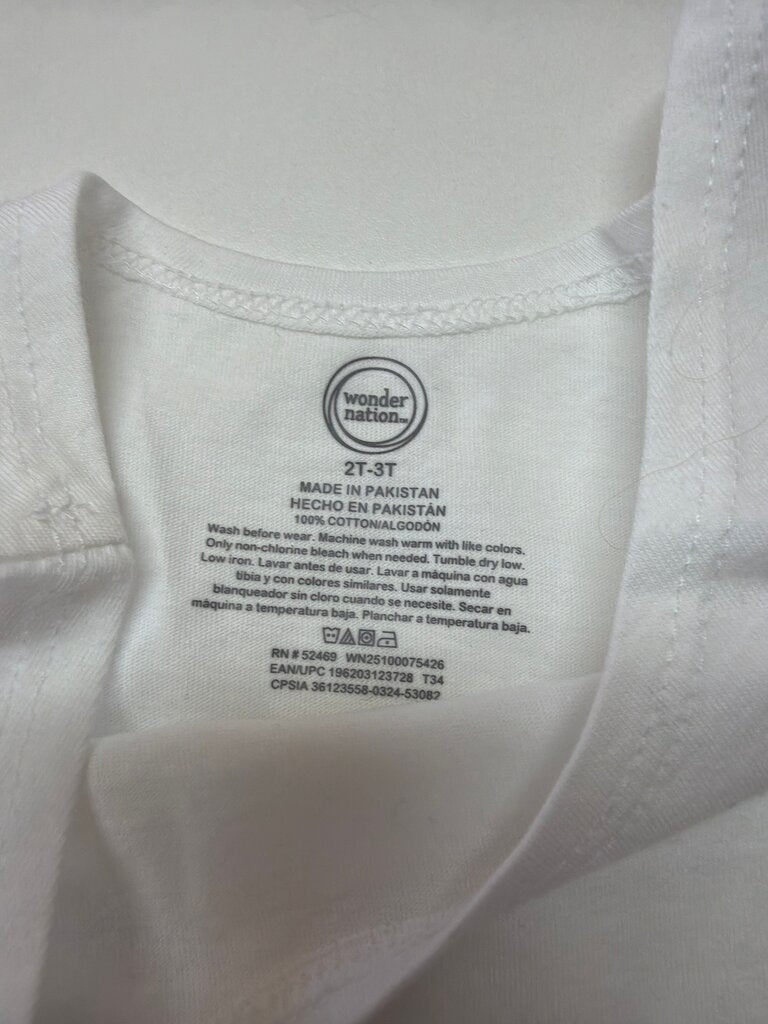 Wonder Nation Toddler White Tank Top