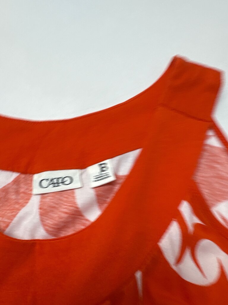 Cato Women's Orange Printed Dress