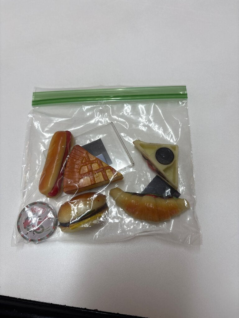 Assorted Food-Themed Miniature Toys