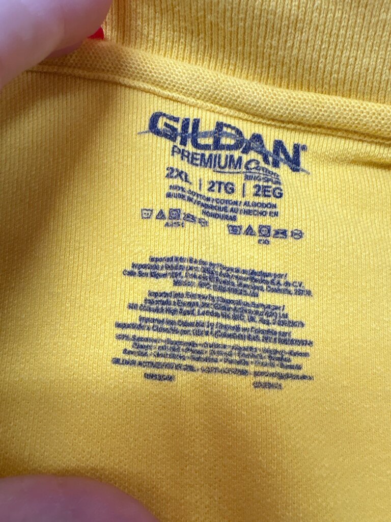 Gildan Premium Yellow Polo Shirt