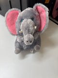 Plush Gray Elephant Toy