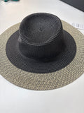 Black and Tan Wide Brim Hat
