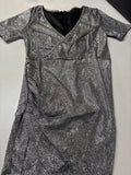 Shiny Silver Cocktail Dress