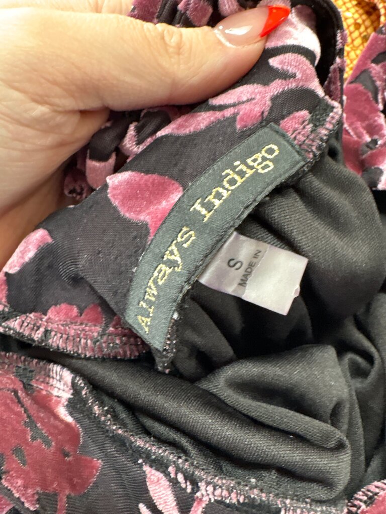 Always Indigo Floral Top
