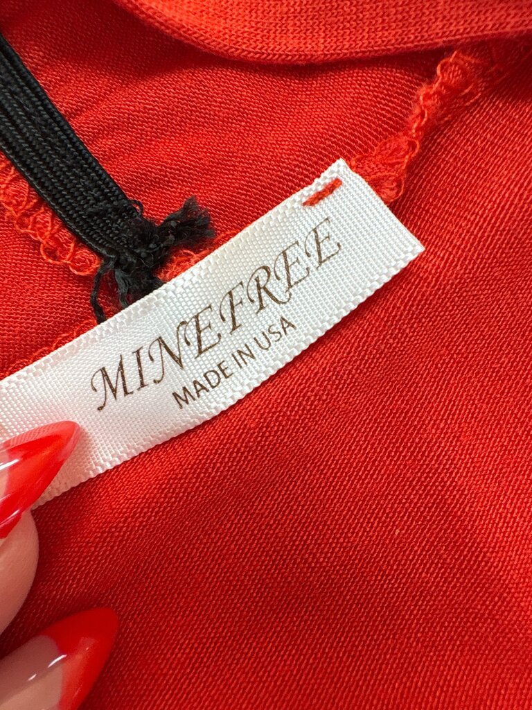Red Long Sleeve Top