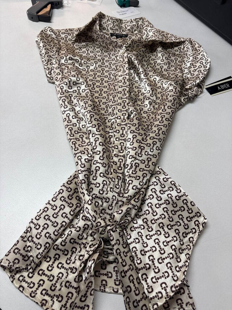 A. Byer Women's Printed Blouse
